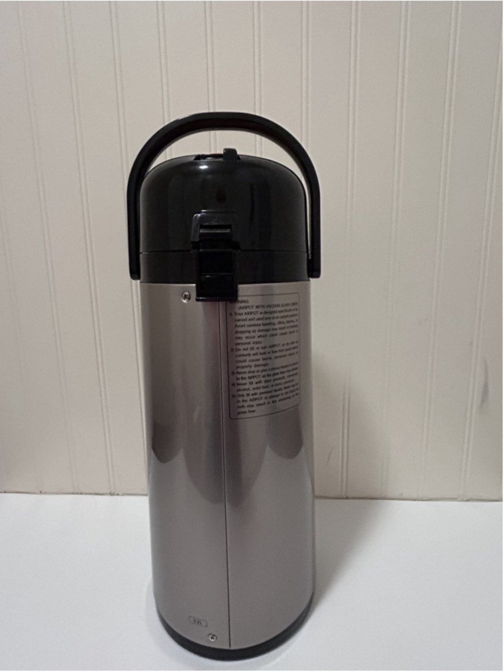 Grindmaster Stainless Steel Silver Airpot Vacuum Coffee Dispenser Pump Lid - Picture 8 of 12